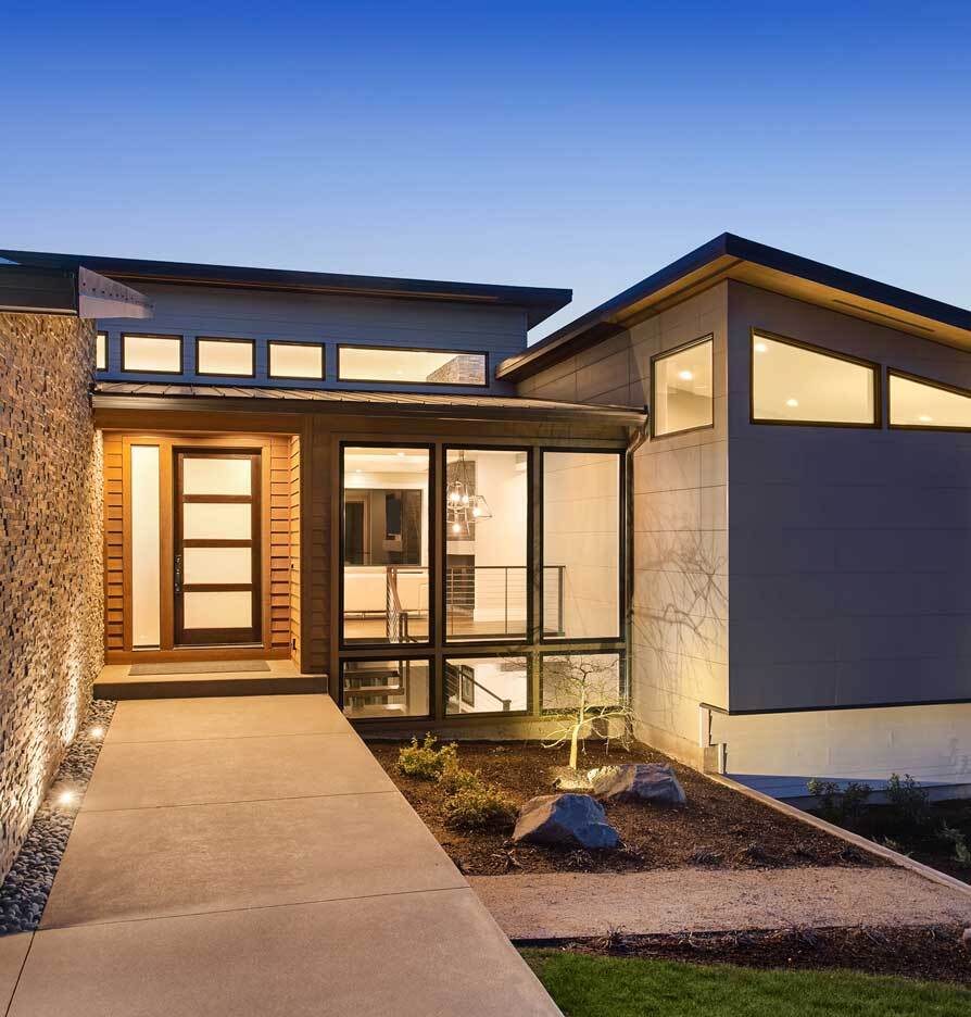 Modern home representing internet connectivity
